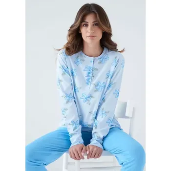 Dámské pyžamo Karelpiu KC8001 Sv. růžová 3XL