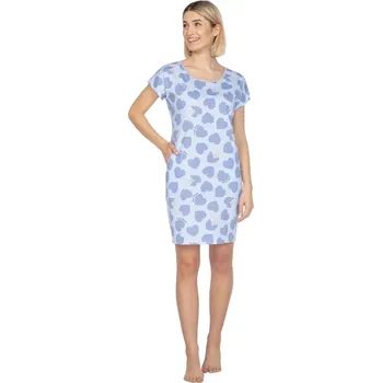 Pánské pyžamo Dámská noční košilka 122 light blue - REGINA světle modrá S