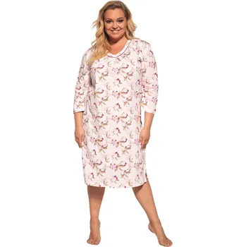 Dámská noční košile Noční košile 483/361 Adele 2 plus - CORNETTE Růžová 3XL