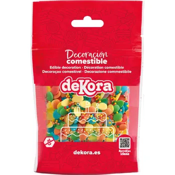 Jedlá dekorace na dort DEKORA Cukrové sypání barevné vajíčka 100 g