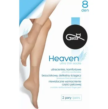 Pánská móda Dámské hladké ponožky HEAVEN 8DEN přírodní UNI