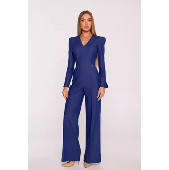 Dámský overall M883 Kombinéza džínového vzhledu - modrá EU S