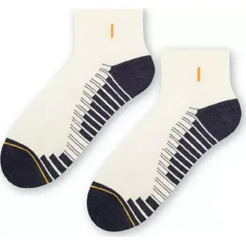 Pánské ponožky Pánské vzorované ponožky 054 ecru 38-40