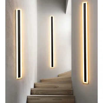 Nástěnné svítidlo LEDSVITI OT-HWQD-9-100/8cm/wide/4500K Černé LED moderní nástěnné svítidlo strip 30W P 100cm/8cm IP65 4500K