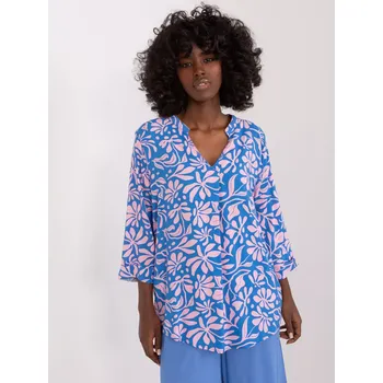 Dámská košile Halenka D73771M11174A modrá M