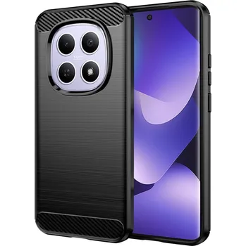 Náhradní kryt pro mobilní telefon Kryt Techsuit - Karbonový silikon - Xiaomi Redmi Note 15 5G - černý