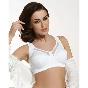 Dámské spodní prádlo Měkká dámská podprsenka bez kostic Viki 582 Maja bílá 90G