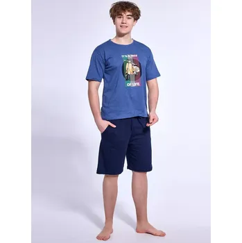 Cornette F&Y Boy pyžamo 500/49 Scooter kr/r 164-188 džínovina 188/L