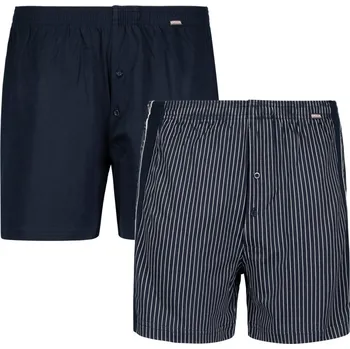 Pánské spodní prádlo ADAMO boxerky pánské 129602 360 2ks nadměrná velikost 4XL tmavě modrá