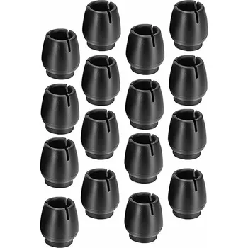 Podložka pod nábytek Gumové návleky na nohy nábytku, 16 ks, černé (18–28 mm)