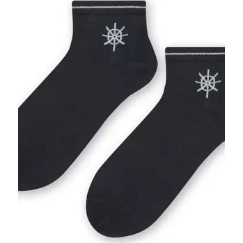 Pánské oblečení PÁNSKÉ NÁMOŘNÍ PONOŽKY 117 grafit 44-46