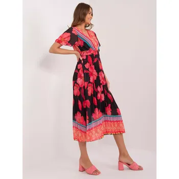 Dámské šaty Šaty DHJ SK 11331 5.19 černá a červená jedna velikost