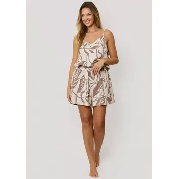 Pánské pyžamo Mefemi Luna PE51 pyžamo s/r S-2XL moka-mléko XXL