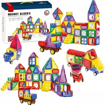 ostatní stavebnice STAVEBNICE STAVEBNICE 3D KONSTRUKČNÍ VZDĚLÁVACÍ VELKÁ SADA 110 KS PUZZLE