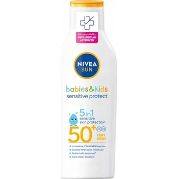Přípravek na opalování Opalovací balzám NIVEA Sun Sensitive Protect SPF 50, 200 ml