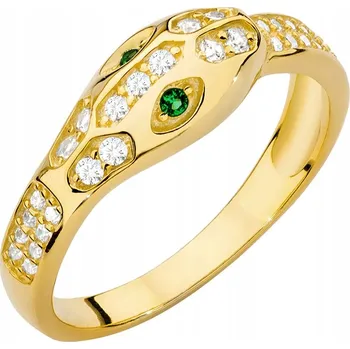 Prsten STŘÍBRNÝ PRSTÝNEK HAD ryzost 925 se ZIRKONY vel. 14