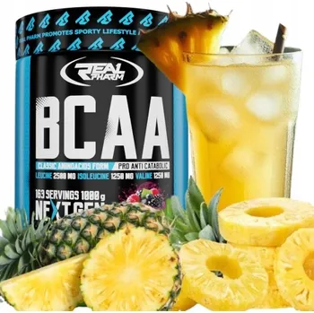 Aminokyselina BCAA prášek Real Pharm 1000 g ananas