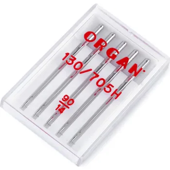 Strojové jehly Universal 70;80;90;100 Organ, malé, 3 (90/14) nikl