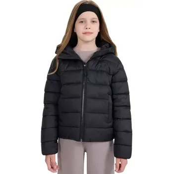 Dívčí tričko Dětská péřová bunda 4F U0704 tmavě černá 4FJWAW25TDJAU0704 20S 146 cm