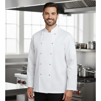 Gastro oděv Denny´s Budget kuchařský rondon dlouhý rukáv - barva bílá, velikost 3XL