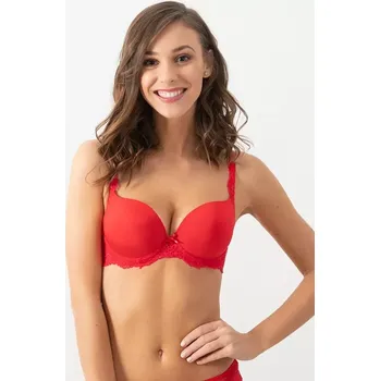 Podprsenka Dámská push up podprsenka LingaDore 1400-3 Červená 70 C