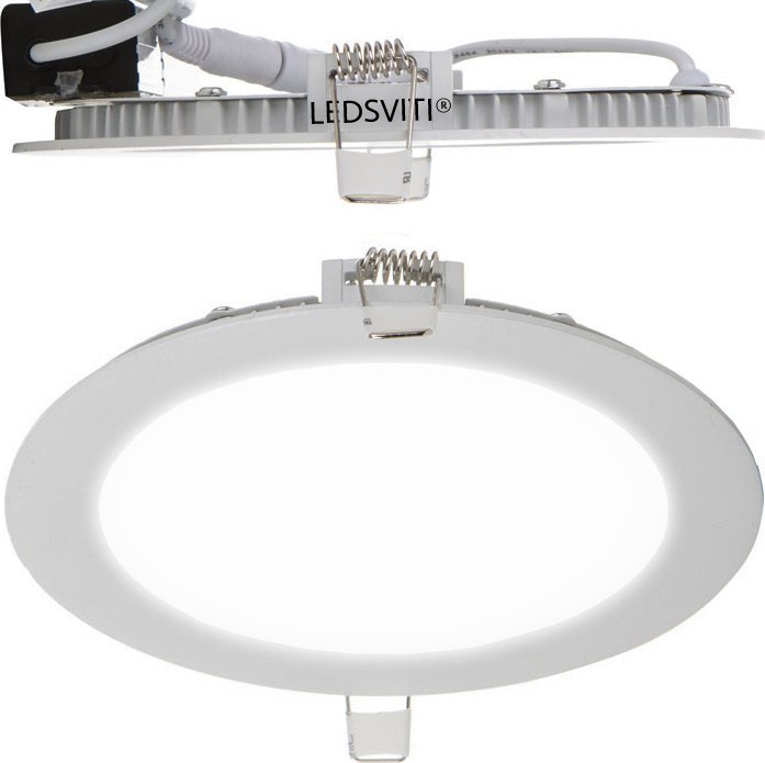LEDSVITI Panelové svítidlo do sádrokartonu 166mm 12W teplá-bílá