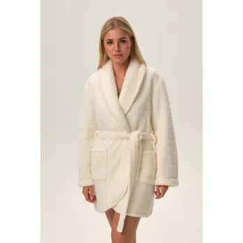 Dámský župan DÁMSKÝ ŽUPAN FUNE 41953 AW24 Cream 2XL