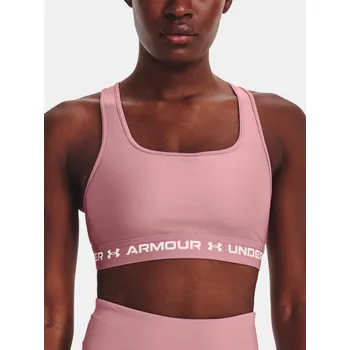 Dámské spodní prádlo Dámská podprsenka Under Armour UA Crossback Mid Bra 1361034-697 Růžová SM