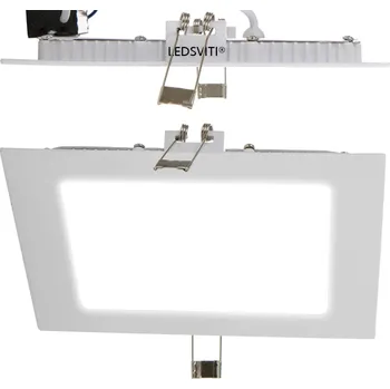LED panel LEDSVITI Bílý vestavný LED panel 225x225mm 18W teplá bílá