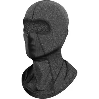 Kukla Prodyšná kukla 43 x 33 cm Ochrana proti mrazu a větru Polyester bavlna Univerzální kukla pod helmu na lyže kolo motorku šedá