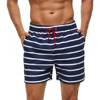 Pánské kraťasy PÁNSKÉ PLAVKOVÉ ŠORTKY KRAŤASY S PRUHY, VELIKOST M