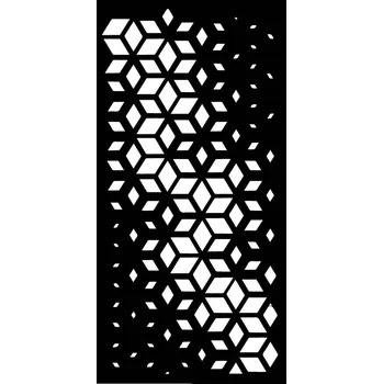 Plech designový plech, laserem vypálený vzor 1394 - ocelový děrovaný plech, designová výplň, rozměr 1000 x 2000 x 2,5 mm, bez povrchové úpravy