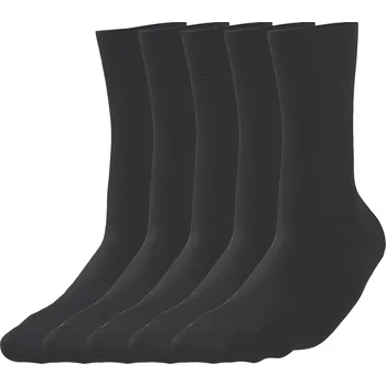 esmara Men Pánské ponožky s BIO bavlnou, 5 párů (černá, 43-46)