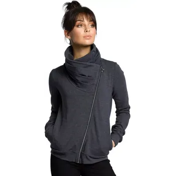 Dámské oblečení B071 Mikina na zip - grafitová EU XXL