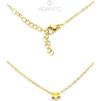 Náhrdelník Pozlacený náhrdelník z chirurgické oceli hvězdička