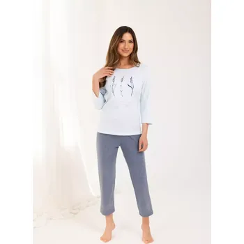 Pánská móda DÁMSKÉ PYŽAMO 703 BIG J/25 Modrá 2XL