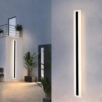 Nástěnné svítidlo LEDSVITI OT-HWQD-5-150/8cm/wide/CCT Černé LED moderní nástěnné svítidlo strip 45W P 150cm/8cm IP65 CCT