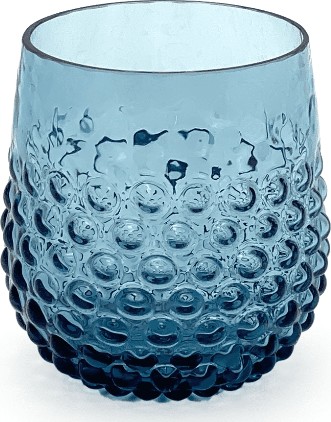Sklenice 0,2l - Hobnail - Ananas - modrý kouř - II.jakost | 91766