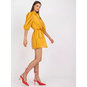 Dámské šaty Šaty LK SK 508478.64P tmavě žlutá 42