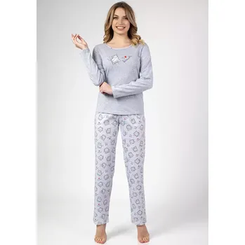 Pánská móda Dámské pyžamo Regina 675 délka/r 2XL Z24/25 Modrá XXL