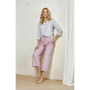 Pánské pyžamo Taro Debora 3448 3/4 M-XL Z25/26 dámské pyžamo Modrá M