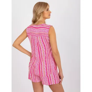 Dámská košile Halenka D73771R11115A bílá a růžová L