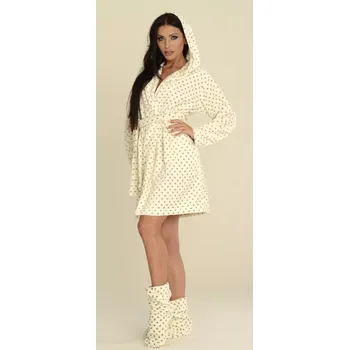 Dámský župan Dámský župan De Lafense Melanie 546 lososové tečky XL