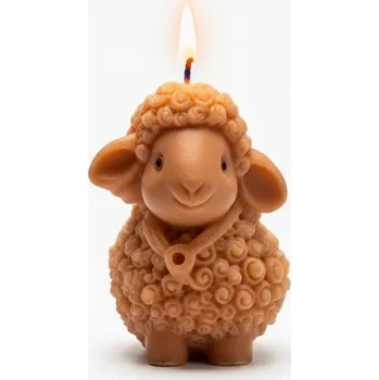 Svíčka Vonná svíčka velikonoční ovečky | 30 g | Svíčkománie3D | Barva: Hnědá
