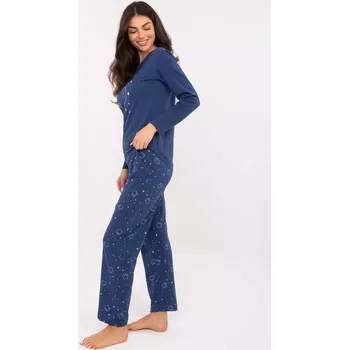 Pánské pyžamo Pyžamo DU PI FP 005.61 tmavě modré 2XL