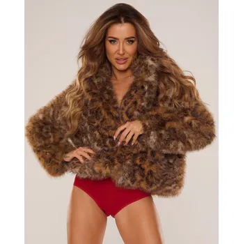 Kalhotky Dámské kalhotky De Lafense Sara 018 3XL-4XL bílá 3xl