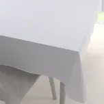 Teflonový obdélníkový ubrus TF-078 Ornamenty - studená bílá 100x160 cm