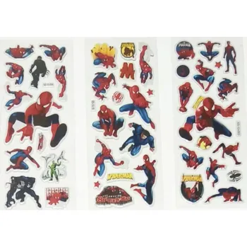 samolepka Bublinové 3D samolepky - SPIDERMAN (D) - 3 Ks (Značka: BANDAI)