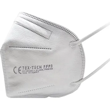 respirátor LEDSVITI Bílý Respirátor FFP3 CE EU AnDum