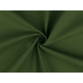 Bavlněná látka / plátno jednobarevná, střední, 32 (31) zelené kapradí tmavá